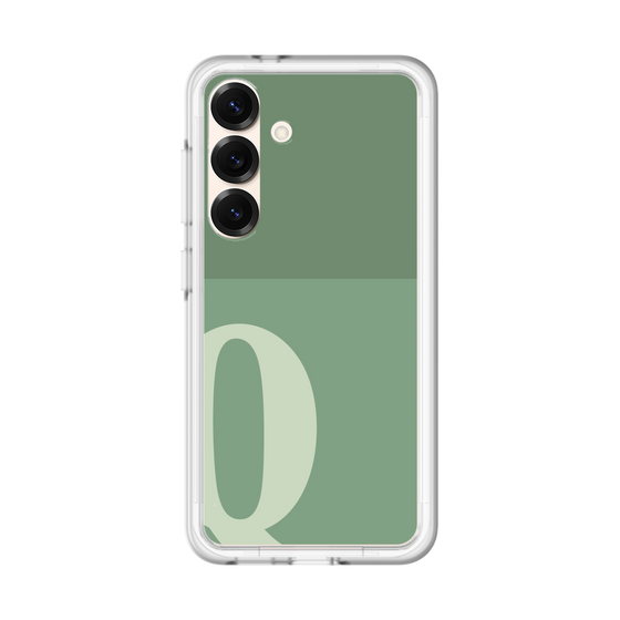 スリムプロテクションプレミアムケース［ オリジナル - initial two tone - Q green ］