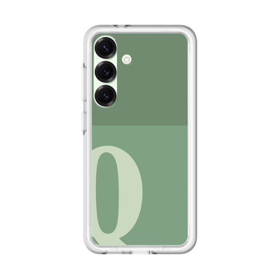 スリムプロテクションプレミアムケース［ オリジナル - initial two tone - Q green ］