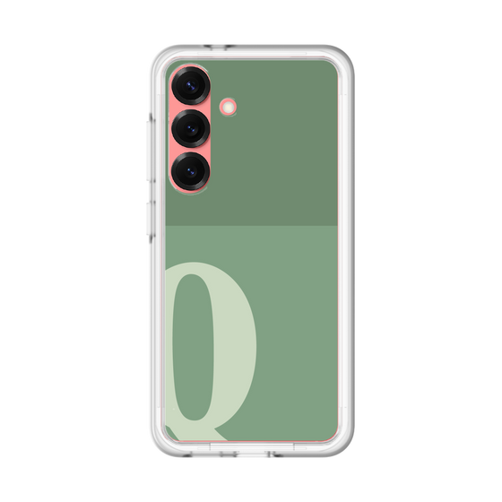 スリムプロテクションプレミアムケース［ オリジナル - initial two tone - Q green ］