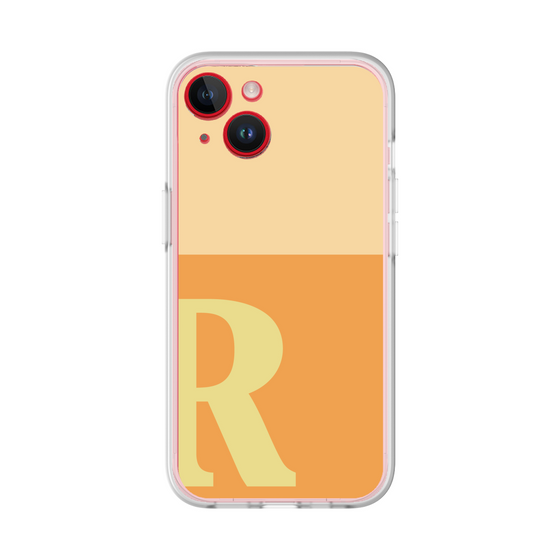 スリムプロテクションプレミアムケース［ オリジナル - initial two tone - R orange ］