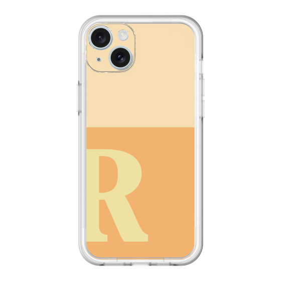 スリムプロテクションプレミアムケース［ オリジナル - initial two tone - R orange ］