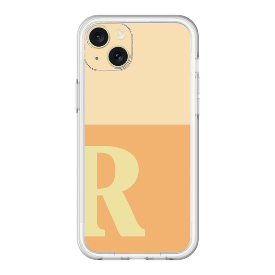 スリムプロテクションプレミアムケース［ オリジナル - initial two tone - R orange ］