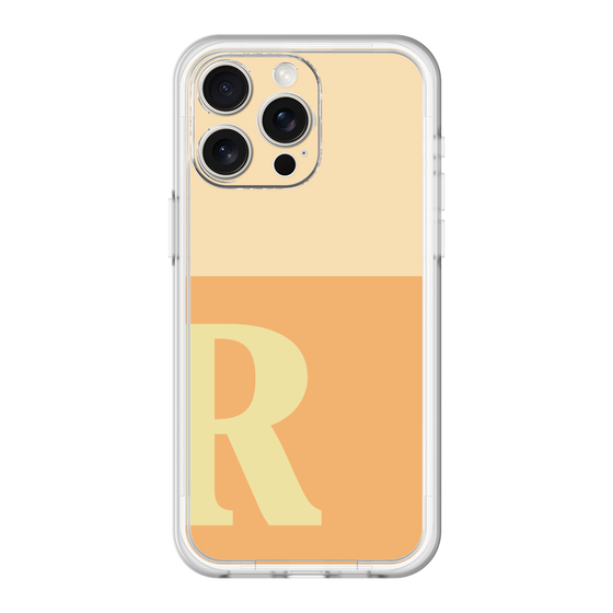 スリムプロテクションプレミアムケース［ オリジナル - initial two tone - R orange ］