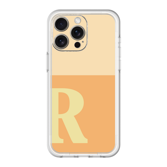 スリムプロテクションプレミアムケース［ オリジナル - initial two tone - R orange ］