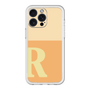 スリムプロテクションプレミアムケース［ オリジナル - initial two tone - R orange ］