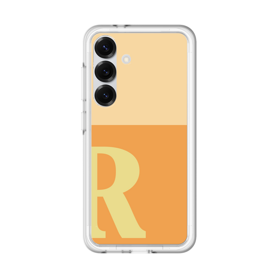 スリムプロテクションプレミアムケース［ オリジナル - initial two tone - R orange ］