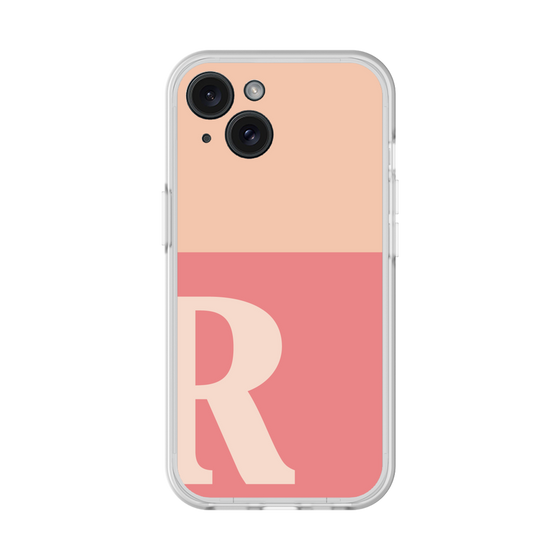 スリムプロテクションプレミアムケース［ オリジナル - initial two tone - R pink ］