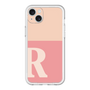 スリムプロテクションプレミアムケース［ オリジナル - initial two tone - R pink ］