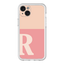 スリムプロテクションプレミアムケース［ オリジナル - initial two tone - R pink ］