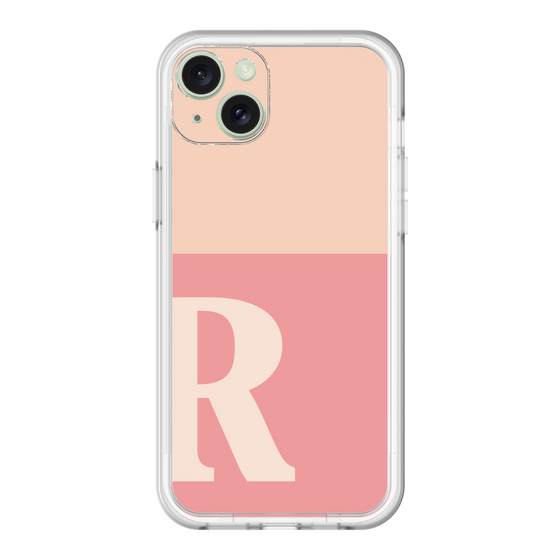 スリムプロテクションプレミアムケース［ オリジナル - initial two tone - R pink ］