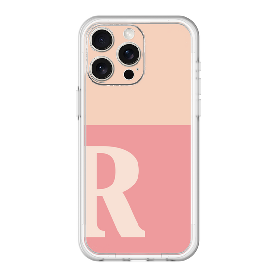 スリムプロテクションプレミアムケース［ オリジナル - initial two tone - R pink ］