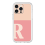 スリムプロテクションプレミアムケース［ オリジナル - initial two tone - R pink ］
