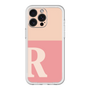 スリムプロテクションプレミアムケース［ オリジナル - initial two tone - R pink ］