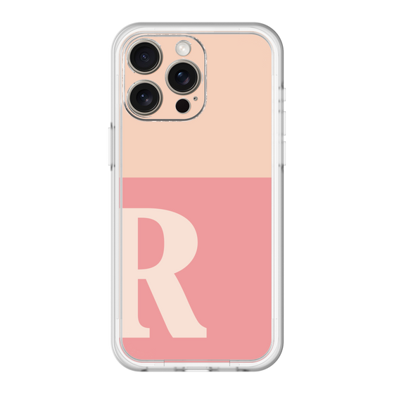 スリムプロテクションプレミアムケース［ オリジナル - initial two tone - R pink ］