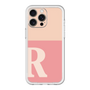 スリムプロテクションプレミアムケース［ オリジナル - initial two tone - R pink ］