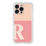 スリムプロテクションプレミアムケース［ オリジナル - initial two tone - R pink ］