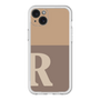 スリムプロテクションプレミアムケース［ オリジナル - initial two tone - R brown ］
