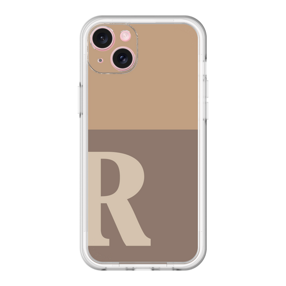 スリムプロテクションプレミアムケース［ オリジナル - initial two tone - R brown ］