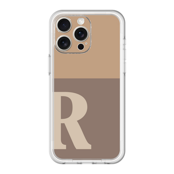 スリムプロテクションプレミアムケース［ オリジナル - initial two tone - R brown ］