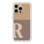 スリムプロテクションプレミアムケース［ オリジナル - initial two tone - R brown ］