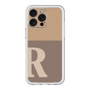 スリムプロテクションプレミアムケース［ オリジナル - initial two tone - R brown ］