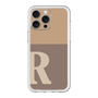 スリムプロテクションプレミアムケース［ オリジナル - initial two tone - R brown ］
