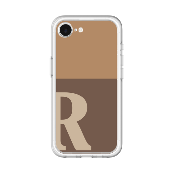 スリムプロテクションプレミアムケース［ オリジナル - initial two tone - R brown ］