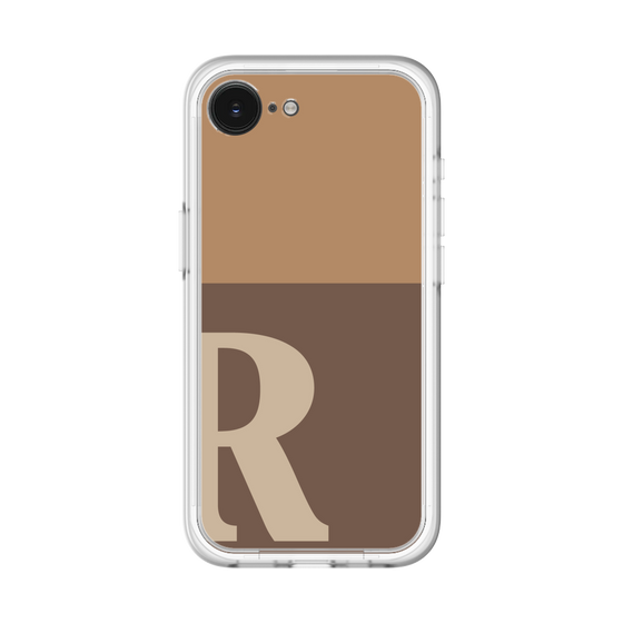 スリムプロテクションプレミアムケース［ オリジナル - initial two tone - R brown ］