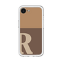 スリムプロテクションプレミアムケース［ オリジナル - initial two tone - R brown ］