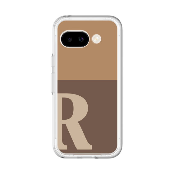スリムプロテクションプレミアムケース［ オリジナル - initial two tone - R brown ］