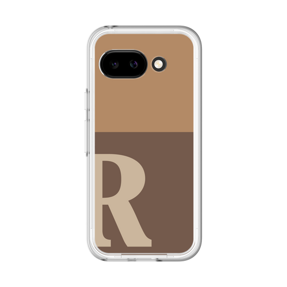 スリムプロテクションプレミアムケース［ オリジナル - initial two tone - R brown ］