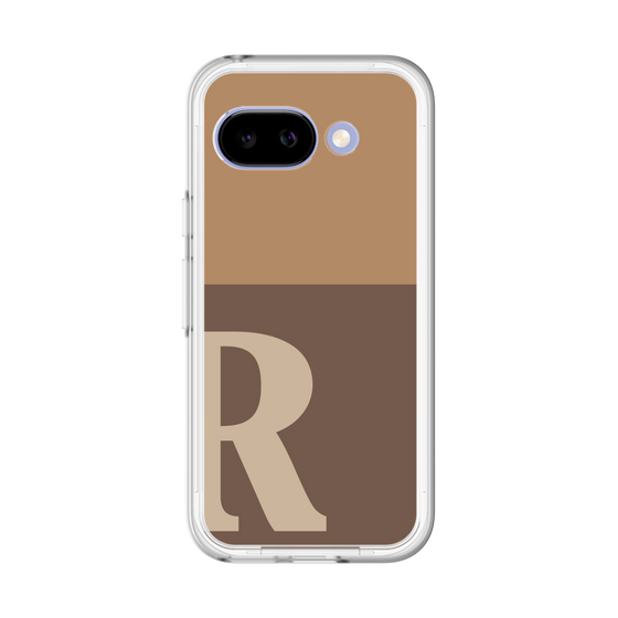 スリムプロテクションプレミアムケース［ オリジナル - initial two tone - R brown ］