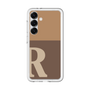 スリムプロテクションプレミアムケース［ オリジナル - initial two tone - R brown ］