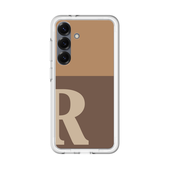 スリムプロテクションプレミアムケース［ オリジナル - initial two tone - R brown ］
