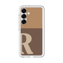 スリムプロテクションプレミアムケース［ オリジナル - initial two tone - R brown ］
