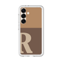 スリムプロテクションプレミアムケース［ オリジナル - initial two tone - R brown ］