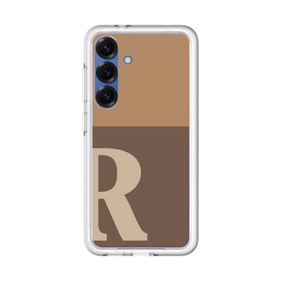 スリムプロテクションプレミアムケース［ オリジナル - initial two tone - R brown ］