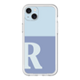 スリムプロテクションプレミアムケース［ オリジナル - initial two tone - R blue ］