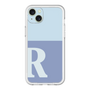 スリムプロテクションプレミアムケース［ オリジナル - initial two tone - R blue ］