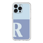 スリムプロテクションプレミアムケース［ オリジナル - initial two tone - R blue ］