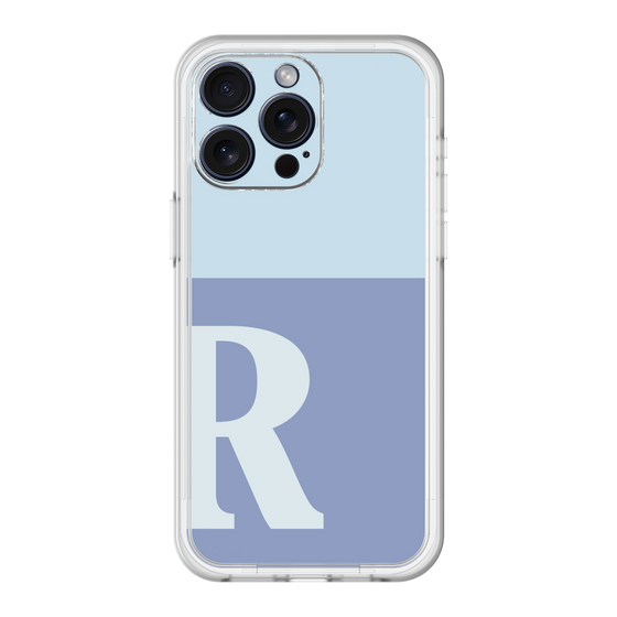 スリムプロテクションプレミアムケース［ オリジナル - initial two tone - R blue ］