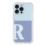スリムプロテクションプレミアムケース［ オリジナル - initial two tone - R blue ］