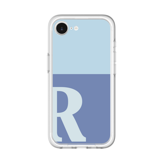 スリムプロテクションプレミアムケース［ オリジナル - initial two tone - R blue ］