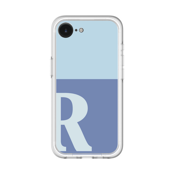 スリムプロテクションプレミアムケース［ オリジナル - initial two tone - R blue ］