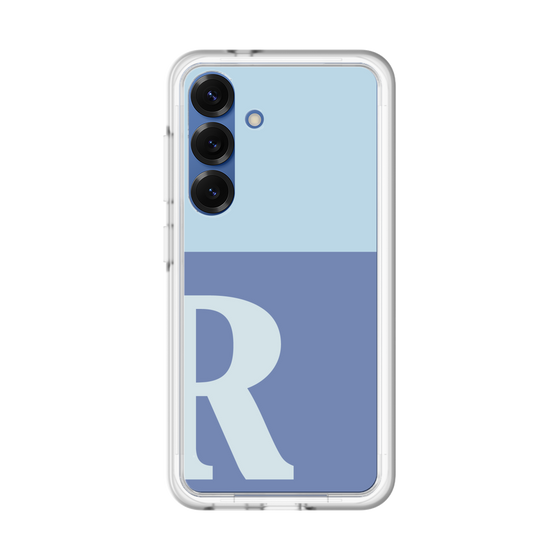 スリムプロテクションプレミアムケース［ オリジナル - initial two tone - R blue ］