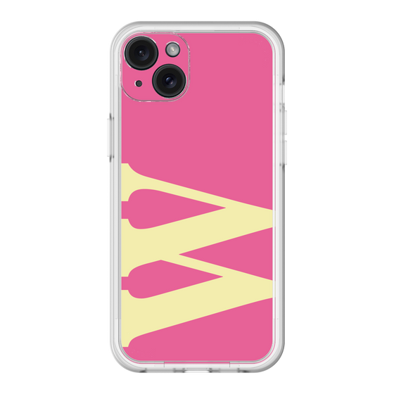 スリムプロテクションプレミアムケース［ オリジナル - initial color - W pink ］