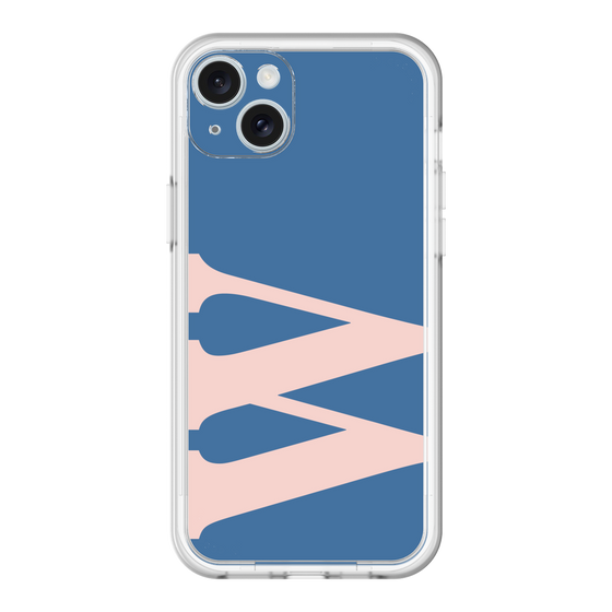 スリムプロテクションプレミアムケース［ オリジナル - initial color - W navy ］