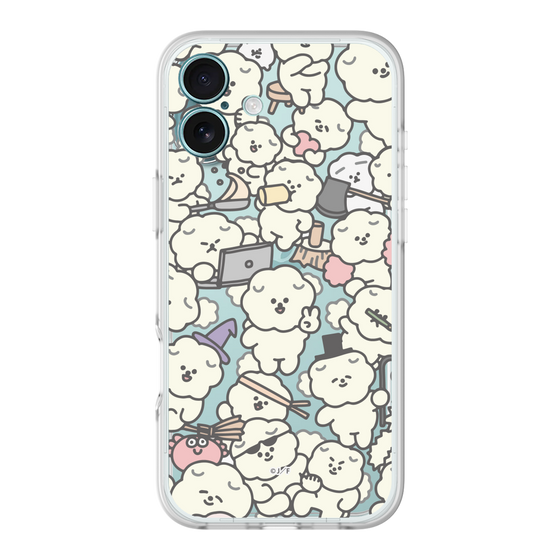 スリムプロテクションプレミアムケース［ もっさりもさお - もさもさ - クリア ］