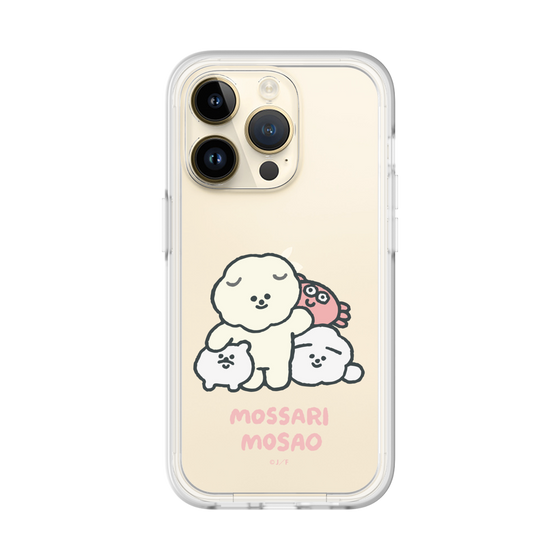 スリムプロテクションプレミアムケース［ もっさりもさお - みんないっしょ - クリア ］