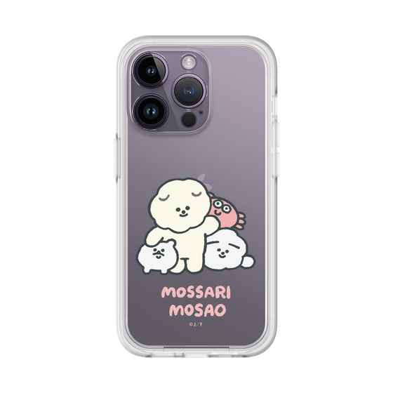 スリムプロテクションプレミアムケース［ もっさりもさお - みんないっしょ - クリア ］